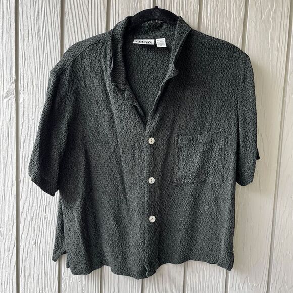 Vintage 90s Chico’s Design Set M/L | Rayon Seersucker Lounge Set Made in USA - Picture 11 of 13